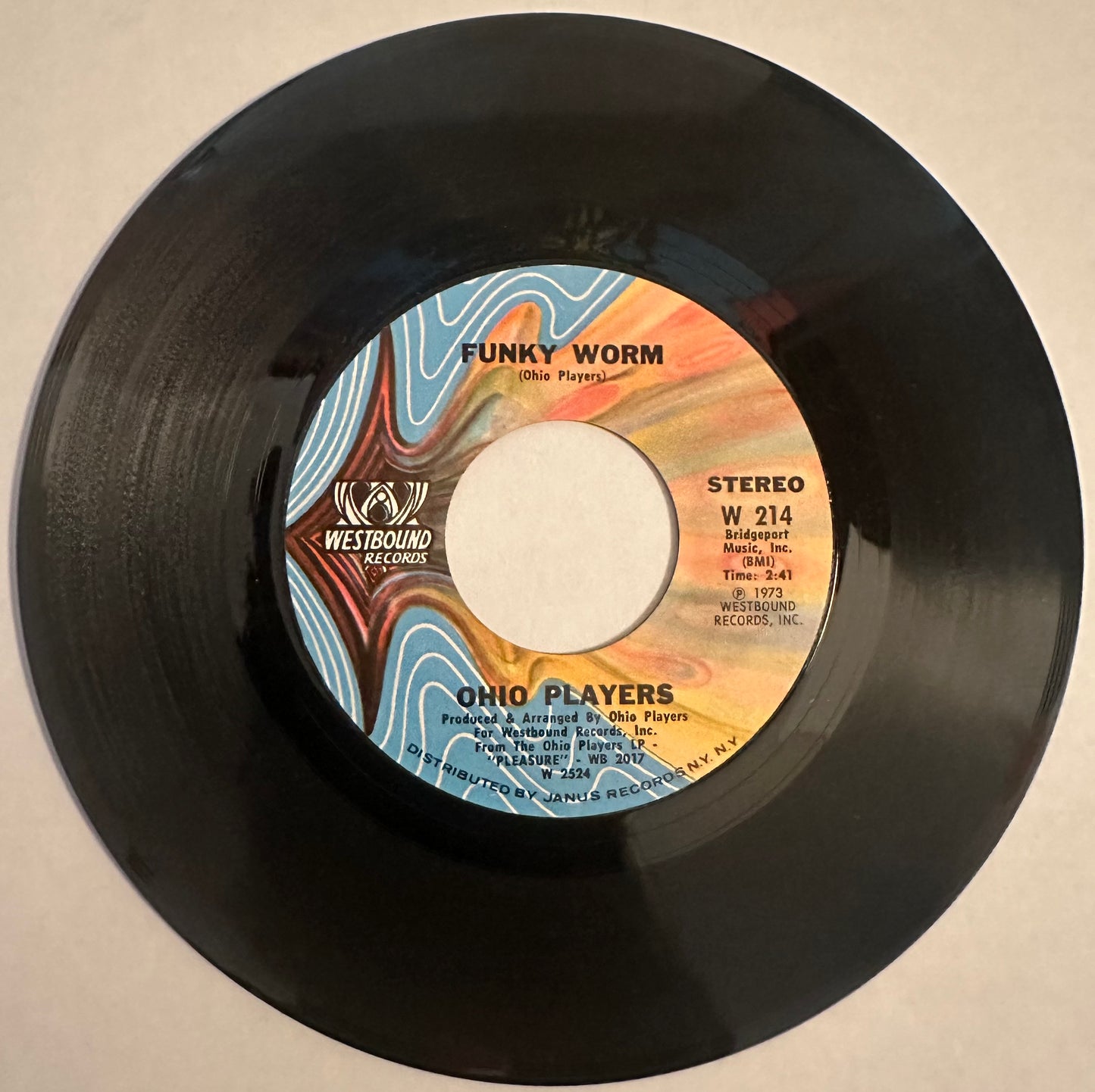 Ohio Players - FUNKY WORM/ PAINT ME - 7" Westbound W214 1973 *VG++ Drum Break