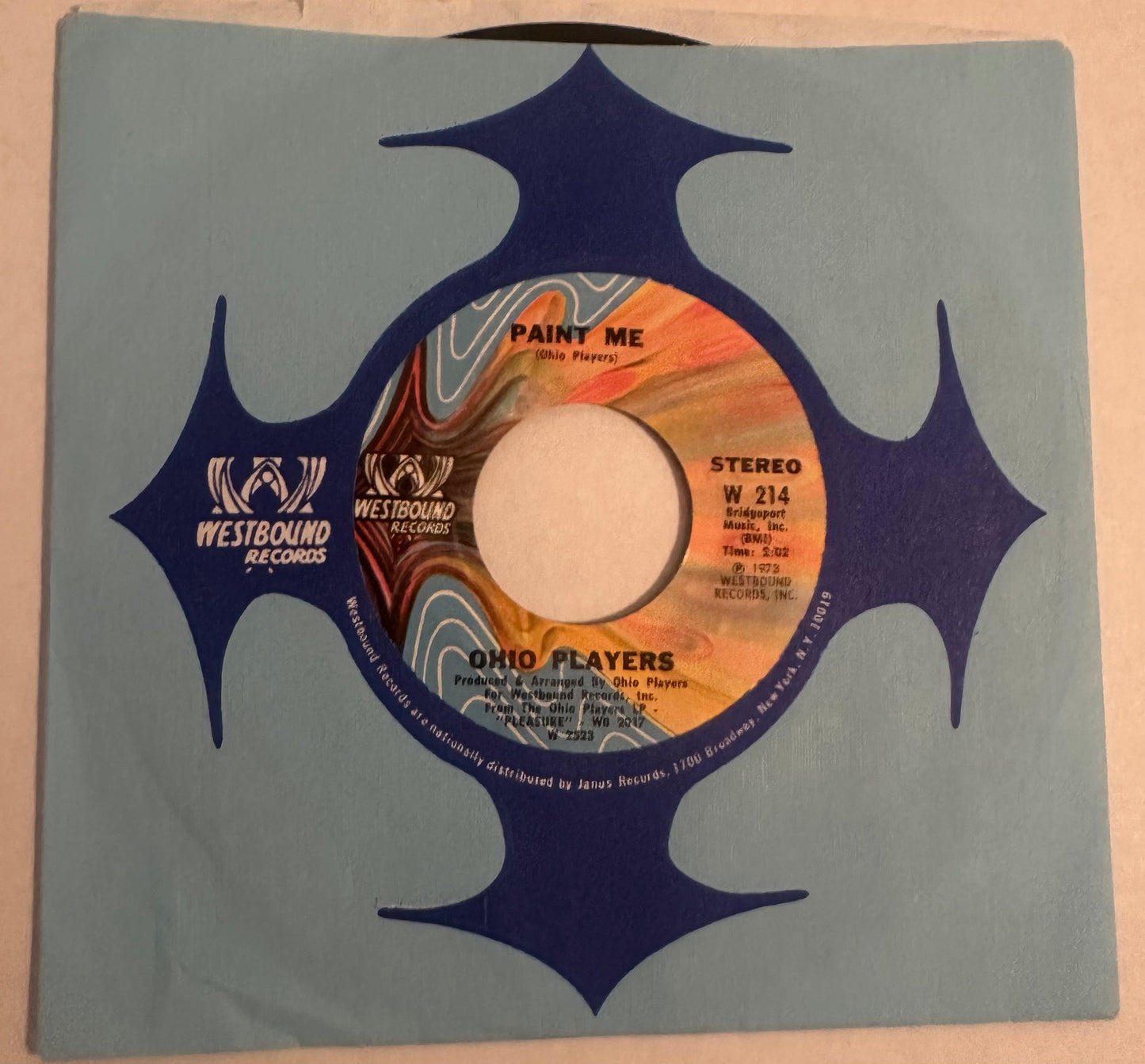 Ohio Players - FUNKY WORM/ PAINT ME - 7" Westbound W214 1973 *VG++ Drum Break