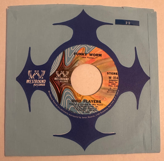 Ohio Players - FUNKY WORM/ PAINT ME - 7" Westbound W214 1973 *VG++ Drum Break