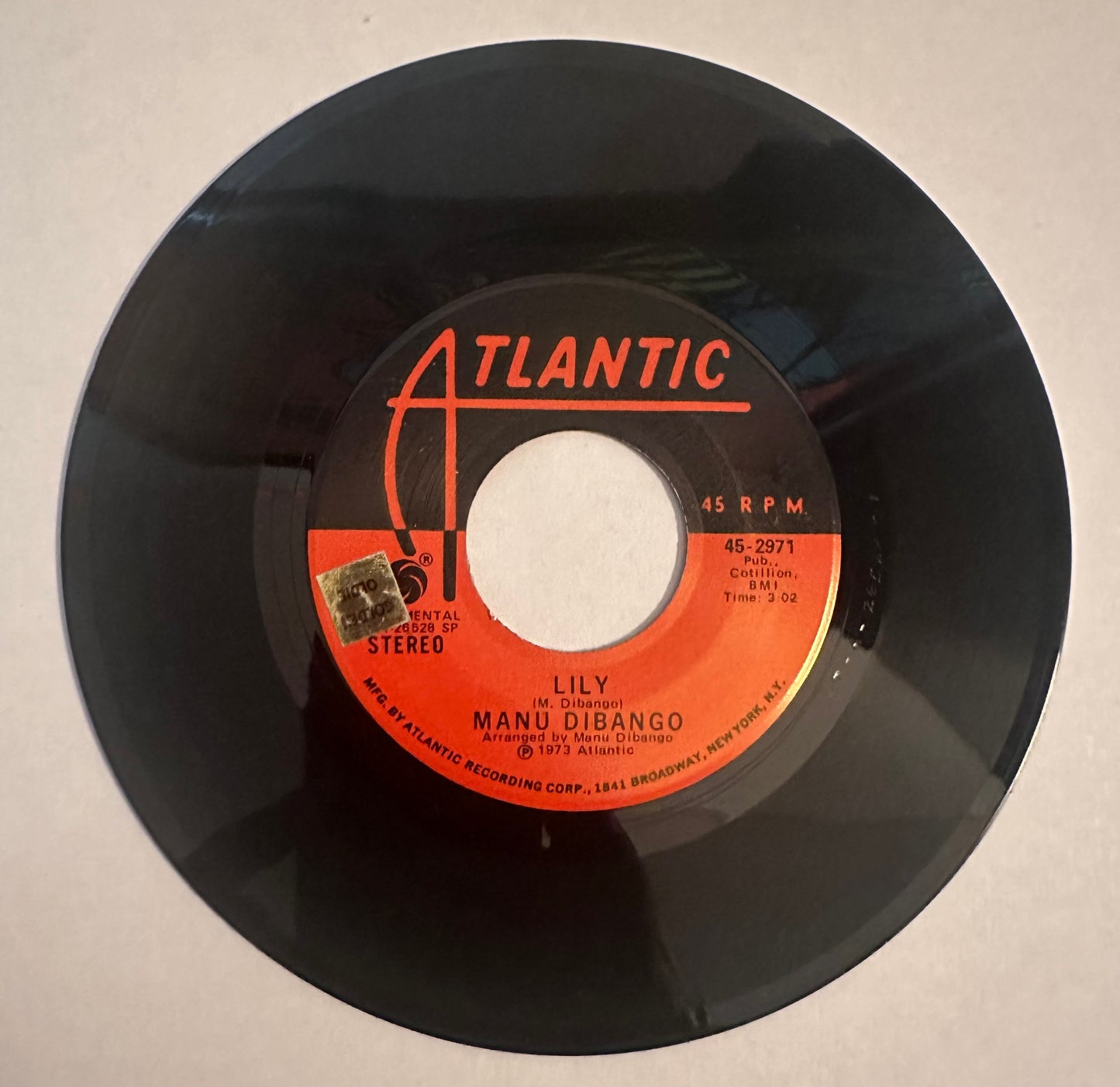 Manu Dibango - Soul Makossa (The OG Version) 7" Record + Label - Sleeve VG++