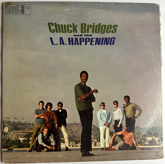 CHUCK BRIDGES & THE L.A. HAPPENING Promo OG LP VAULT 132 Funk Soul 1969 VG+