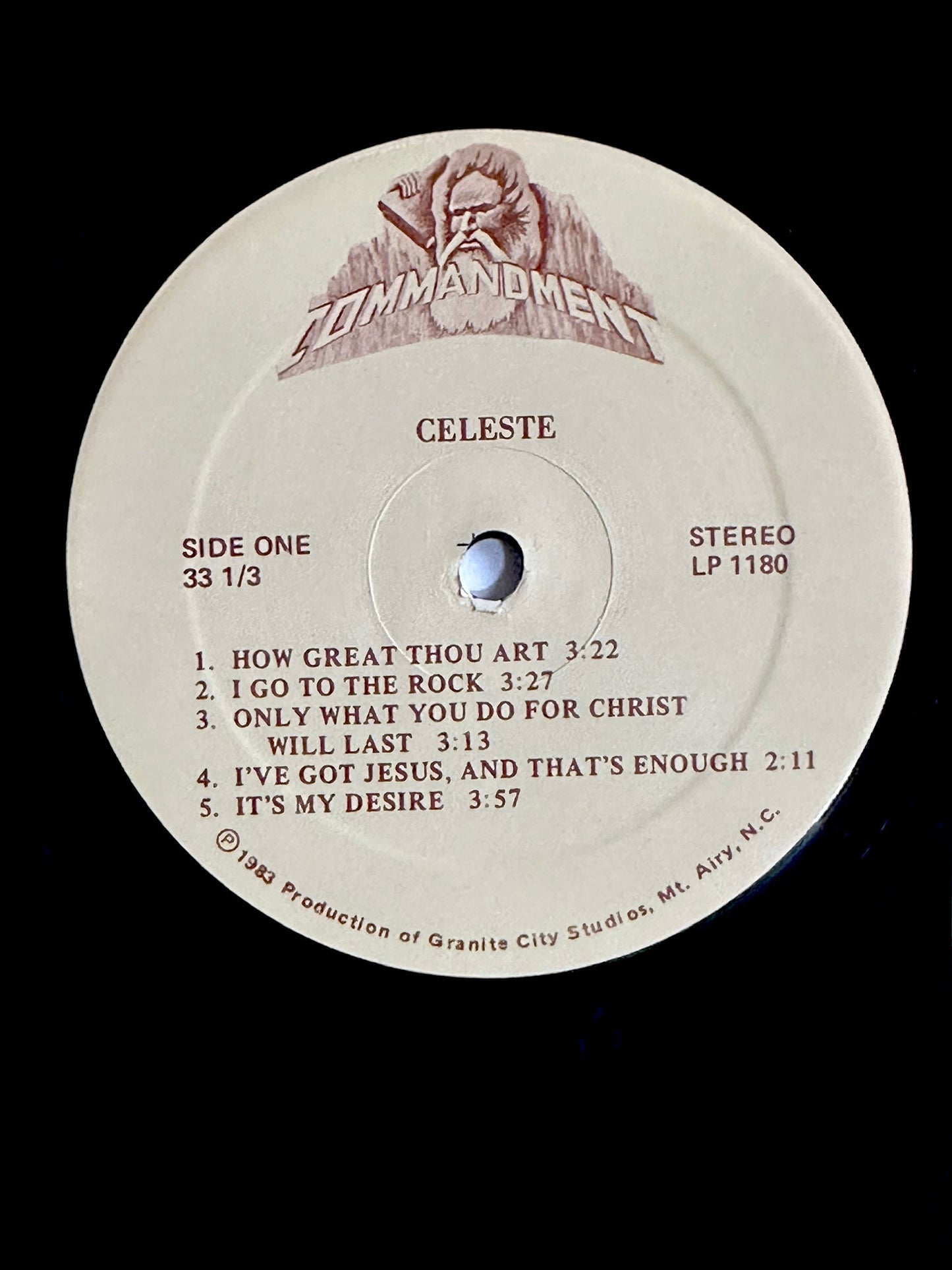 Celeste S/T (Rare) Gospel (Commandment Records) 1983 Strong VG