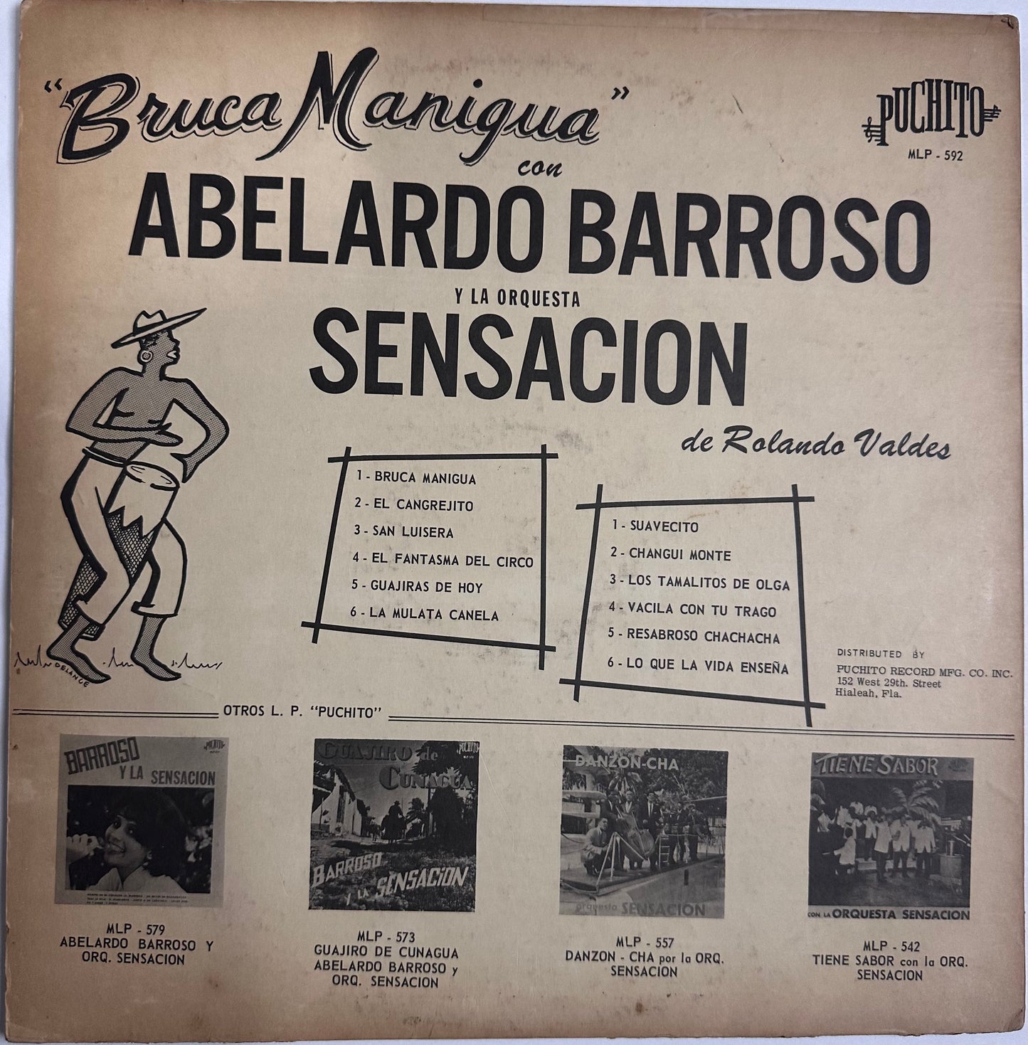Bruca Manigua Com Abelard Barroso Y La Sensacion 1961 (MLP-592) Rare