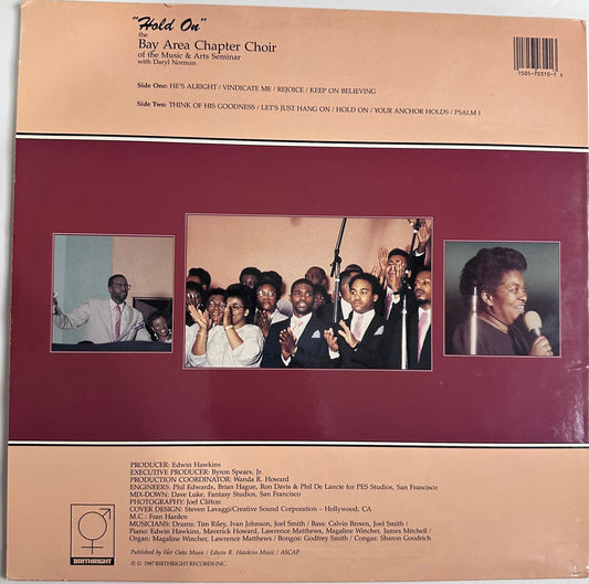 The Bay Area Chapter Choir-Hold On (ST-70310) 1987 VG+