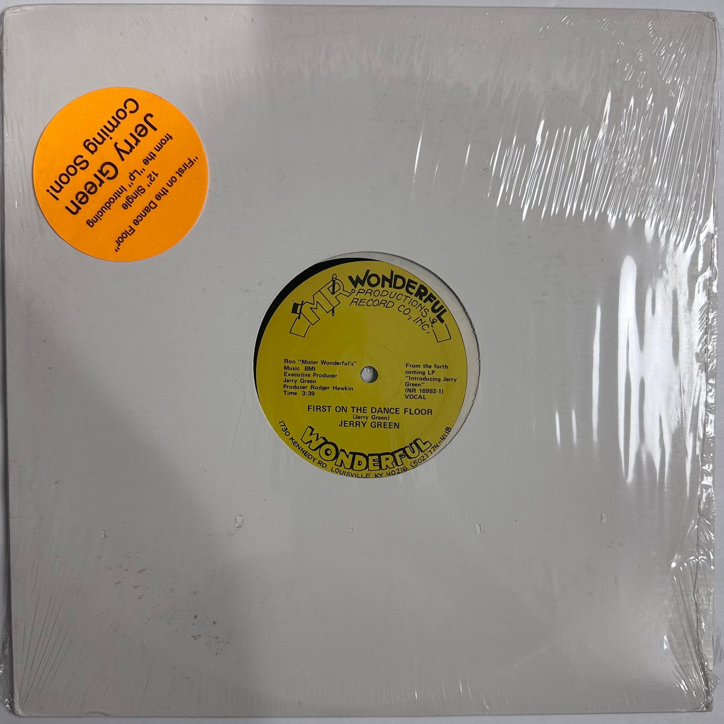 Jerry Green - First On The Dance Floor - Still In Shrink (NR169922) VG++ Rare
