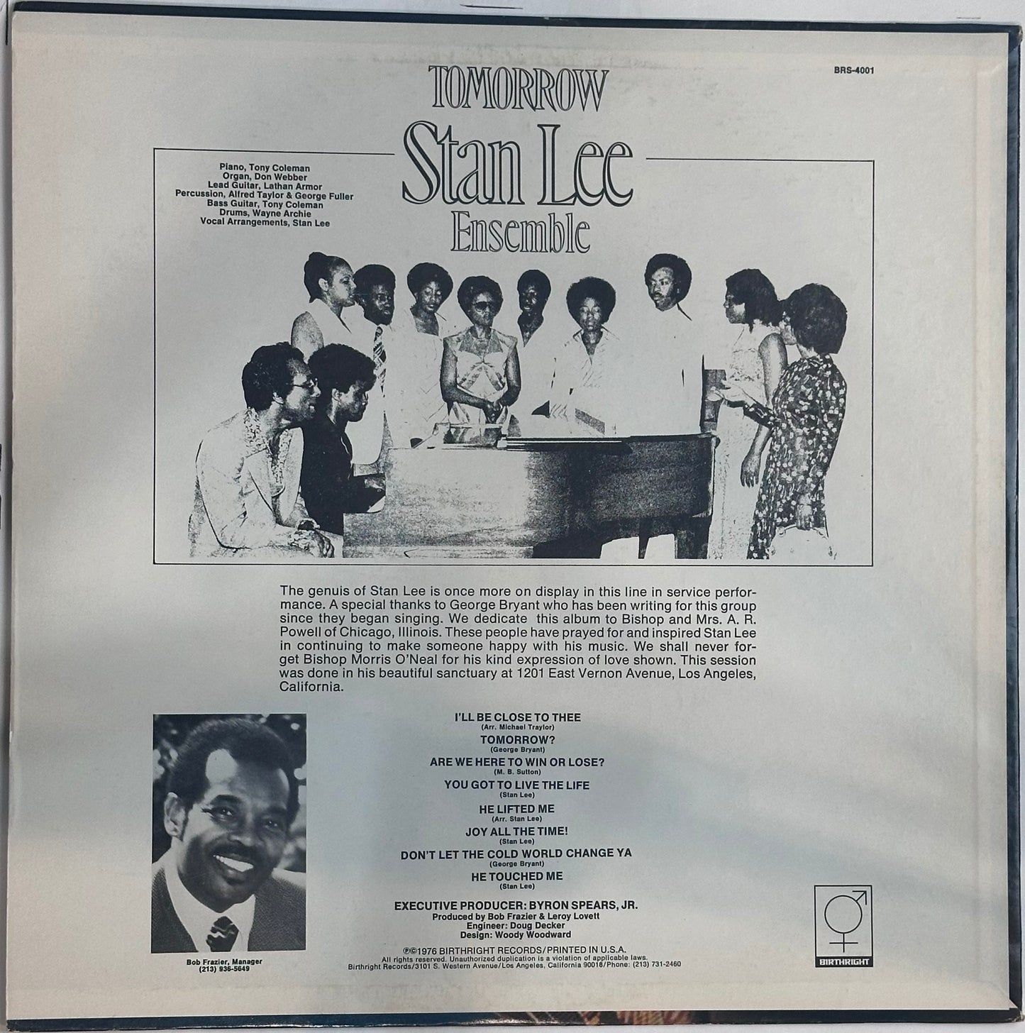 The Stan Lee Choral Ensemble – Tomorrow