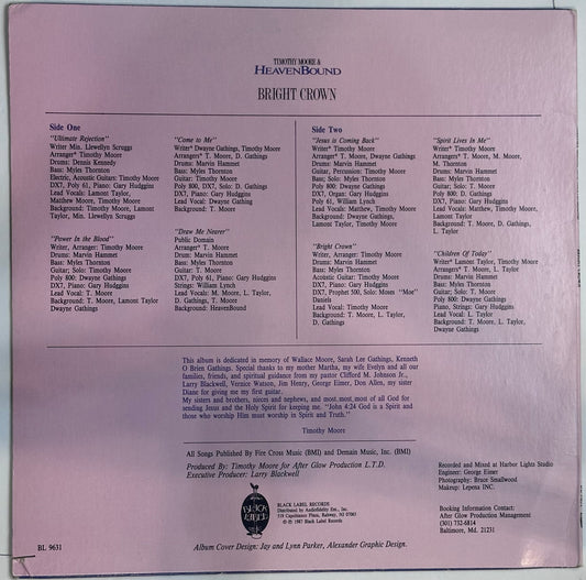 Timothy Moore & Heaven Bound – Bright Crown VG+