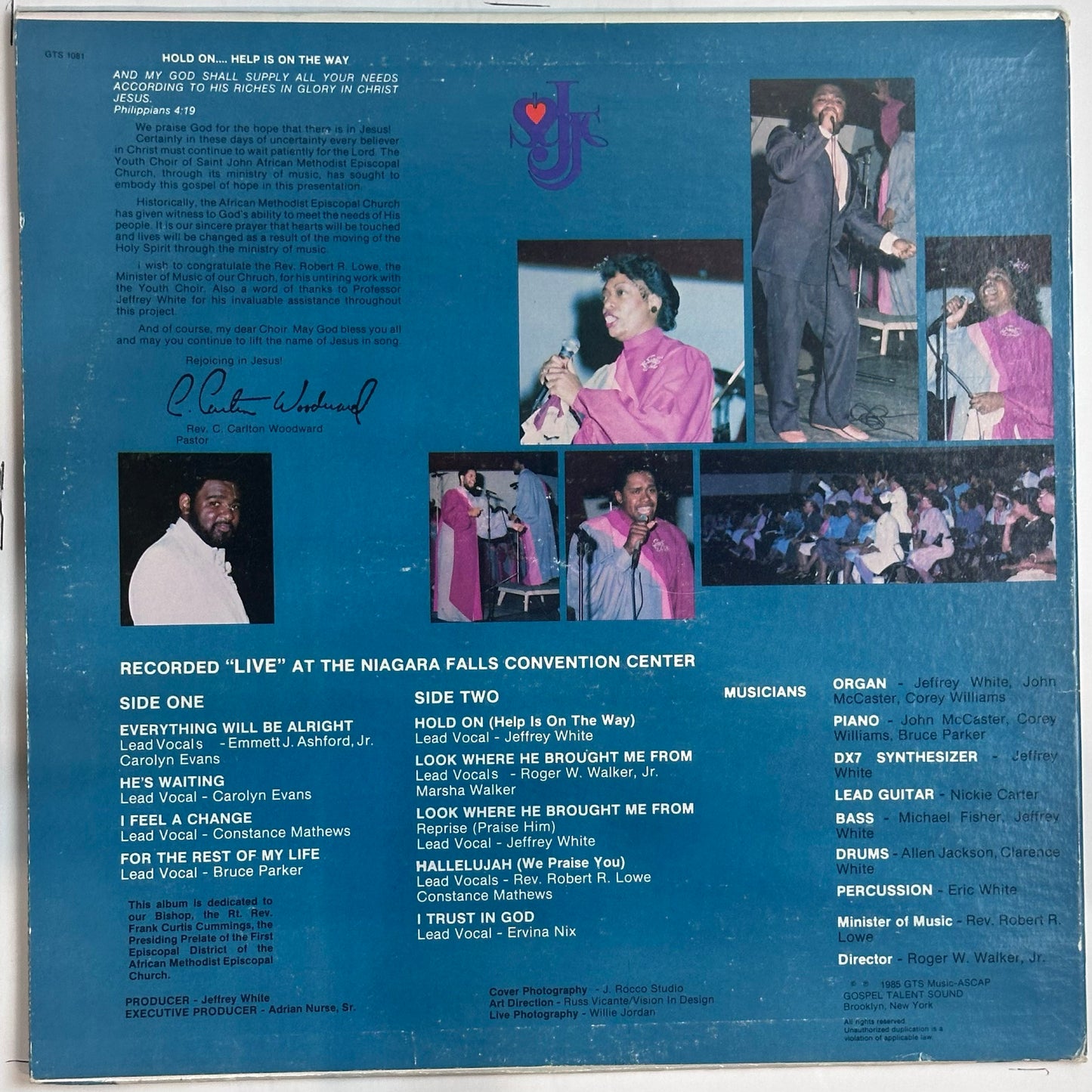 Jeffrey White, Saint John Youth Choir – Hold On (Help Is On The Way)