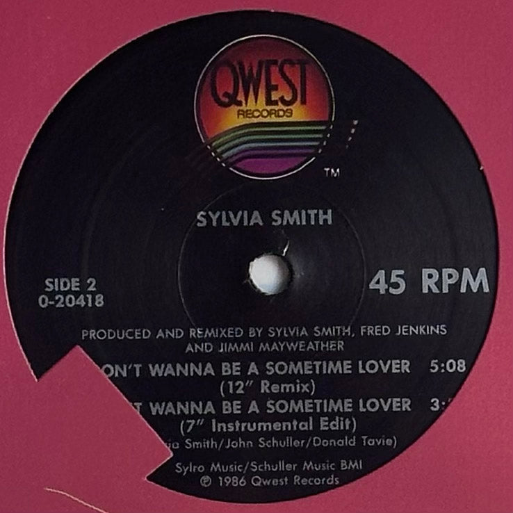 Sylvia Smith - Don't Wanna Be A Sometime Lover VG+