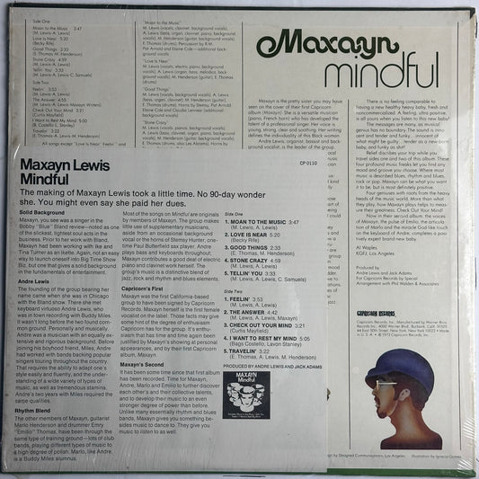 Maxayn - Mindful vinyl album. Capricorn Records Promo. Available at djpocket.com