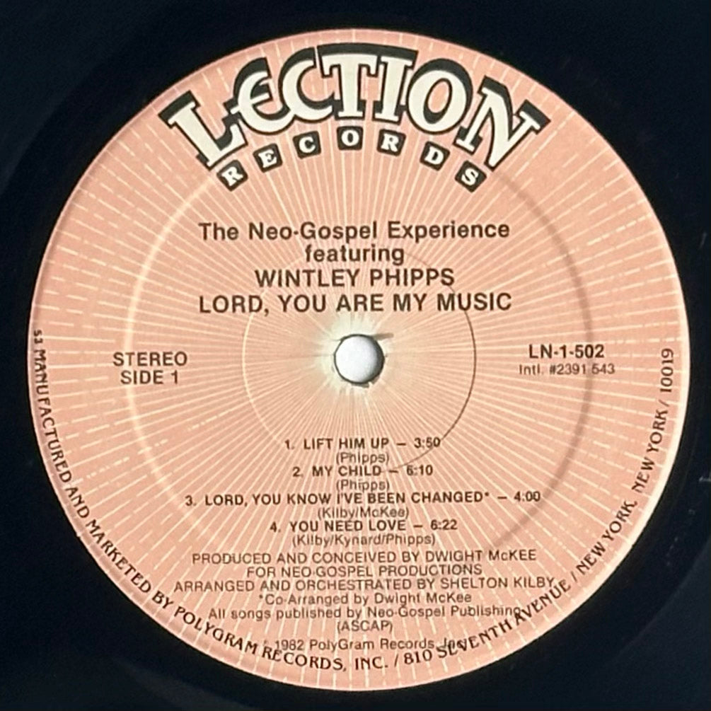 The Neo-Gospel experience featuring wintley phipps. Lord You Are My Music Vinyl Album available at djpocket.com