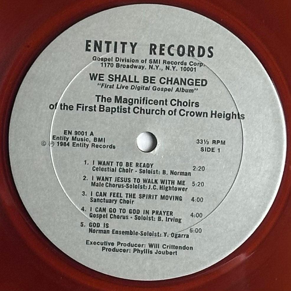 The Magnificent Choirs of the First Baptist Church of Crown Heights - We Shall Be Changed vinyl album. Available at djpocket.com