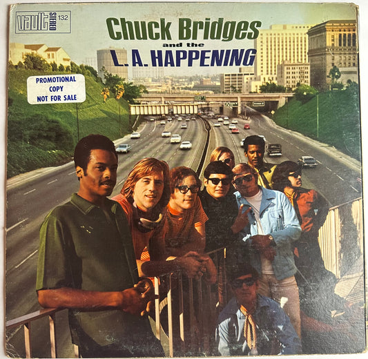 CHUCK BRIDGES & THE L.A. HAPPENING Promo OG LP VAULT 132 Funk Soul 1969 VG+
