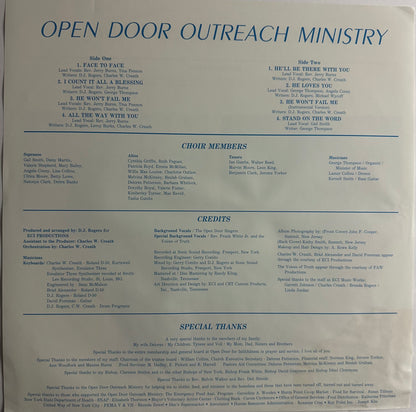 Rev. Jerry Burns & Open Door Singers - S/T LP - Modern Soul Gospel VG++