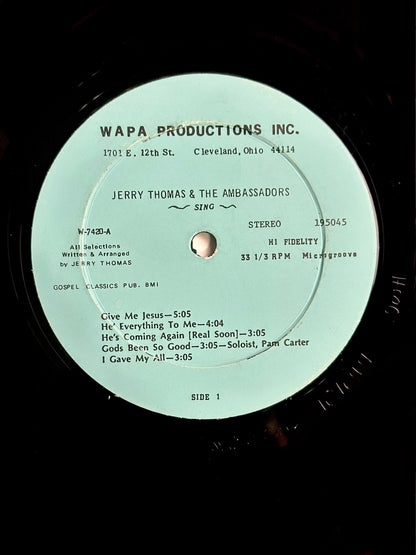 Jerry Thomas & The Ambassadors - He’s Coming Again Real Soon - LP (Rare)  VG+