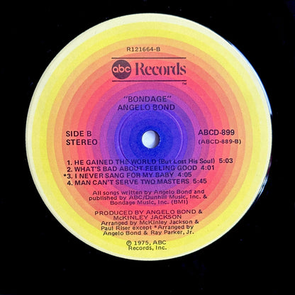 Angelo Bond Bondage LP 1975 ABC Records ABCD-889 - ASTRONG VG/VG+