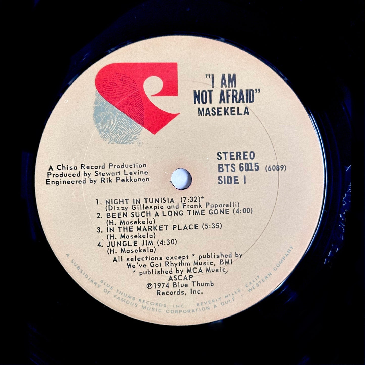 Masekela - I Am Not Afraid 1974 Blue Thumb (BTS 6015)