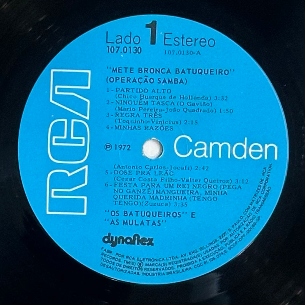 Os Batuqueiros E As Mulatas – Mete Bronca Batuqueiro (Operação Samba)