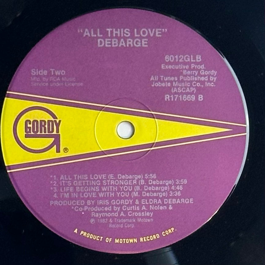 DeBarge - All This Love VG+