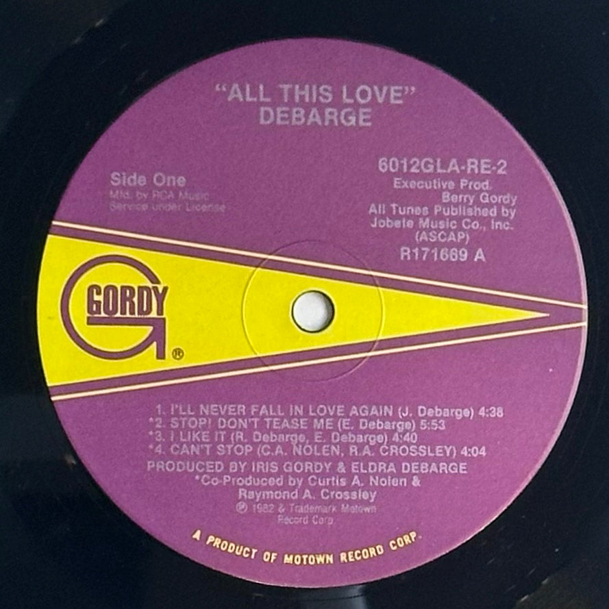 DeBarge - All This Love VG+