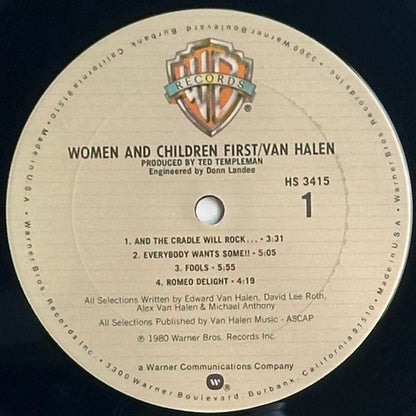 Van Halen – Women And Children First VG+