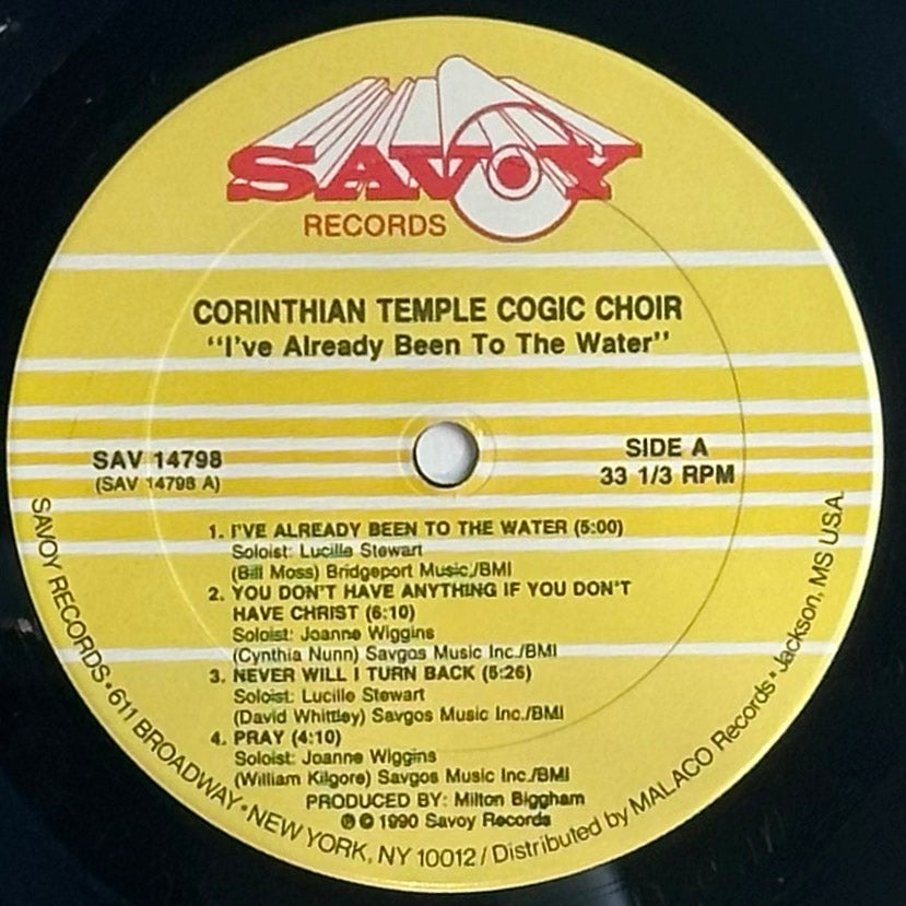 The Corinthian Radio Choir – I've Already Been To The Water VG+