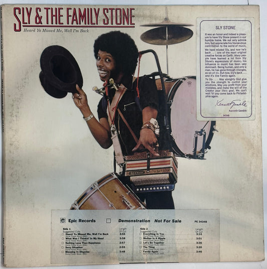 Sly & The Family Stone – Heard Ya Missed Me, Well I'm Back