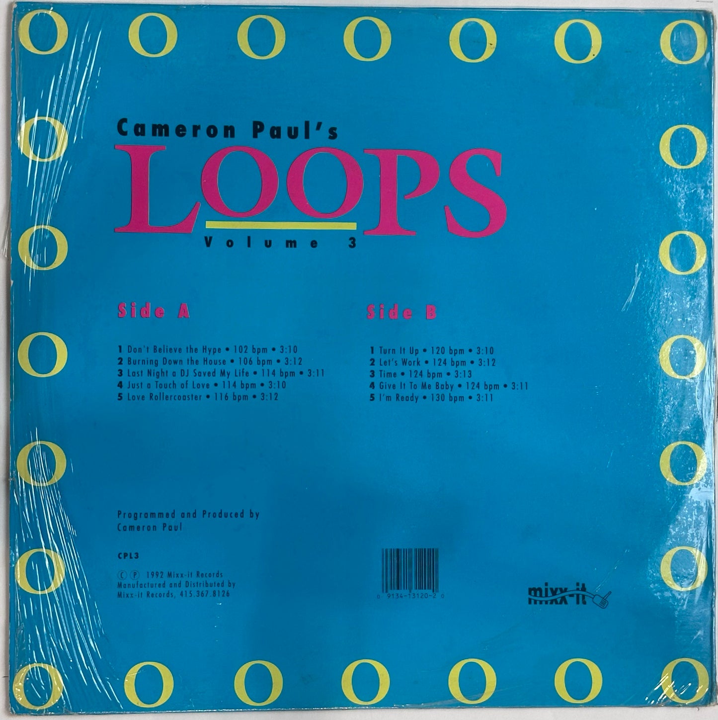 Cameron Paul - Cameron Paul's Loops Volume 3 VG+