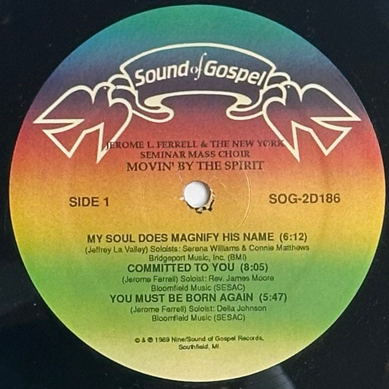Jerome L. Ferrell, New York Seminar Mass Choir – Movin' By The Spirit 'Live' VG+