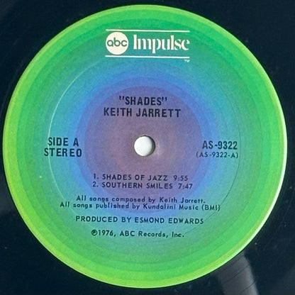 Keith Jarrett Shades Vinyl Album Produced By Esmond Edwards. Available at djpocket.com