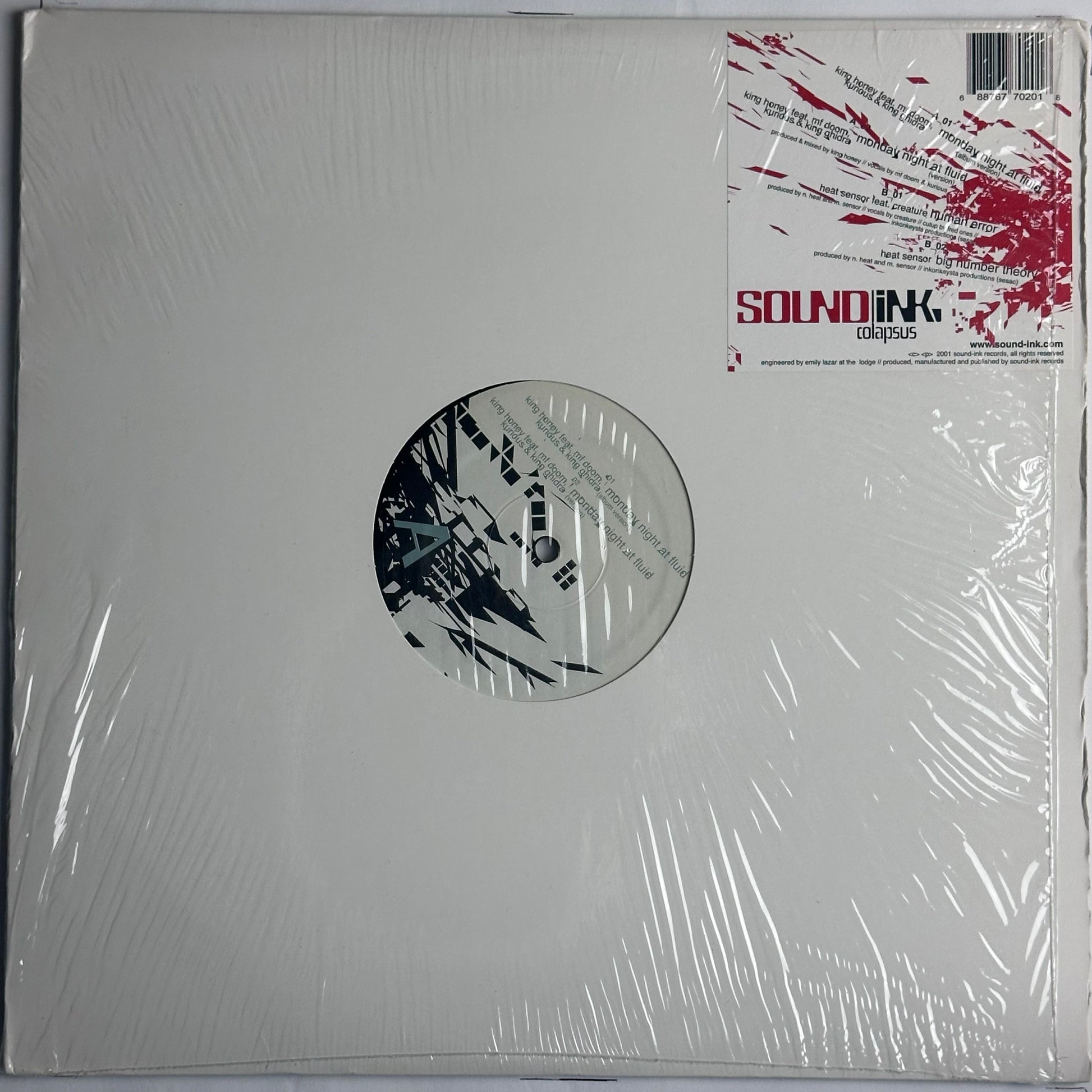 King Honey featuring MF DOOM Kurious and King Ghidra Monday Night at Fluid 12" vinyl record available at djpocket.com
