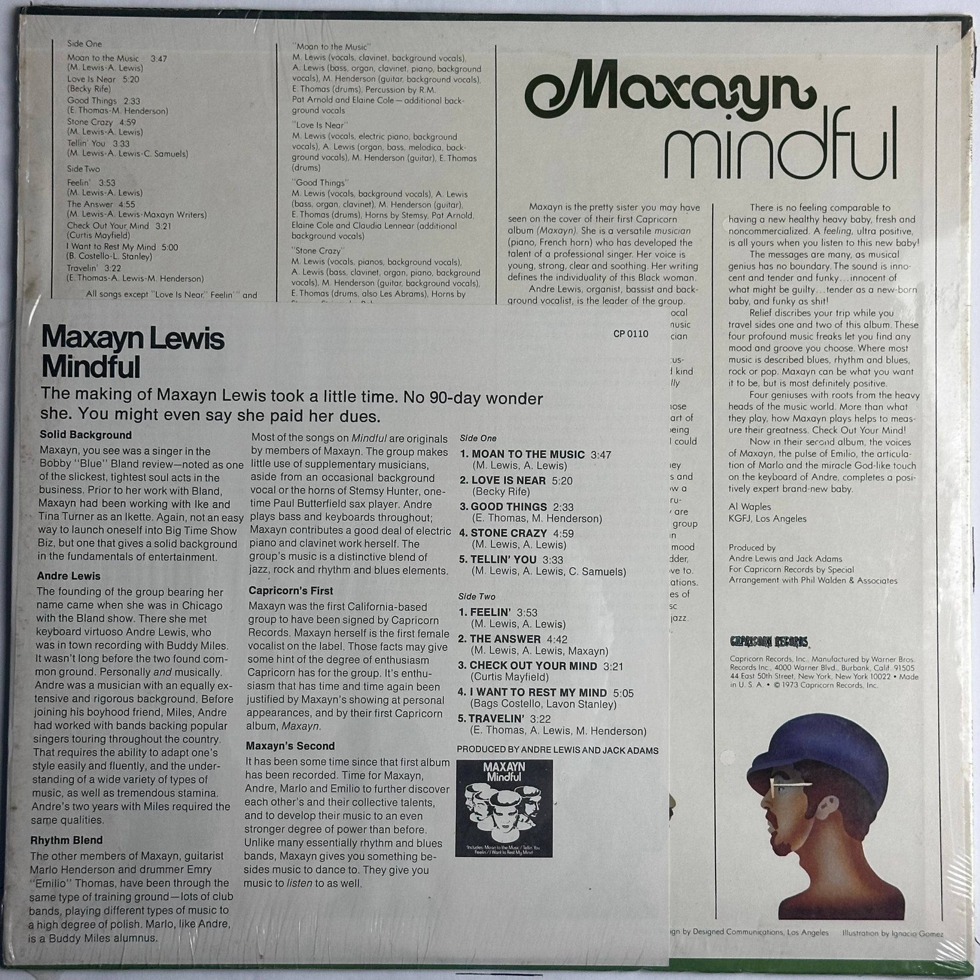 Maxayn - Mindful vinyl album. Capricorn Records Promo. Available at djpocket.com
