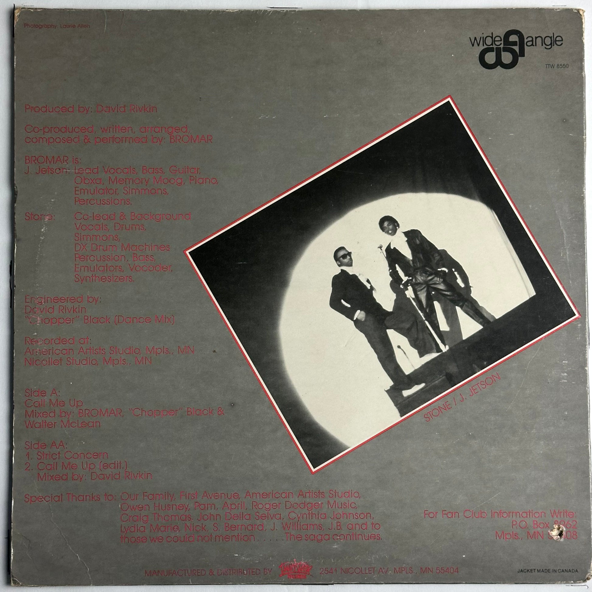 Bromar - call me up vinyl  funk soul boogie rare album vintage cover djpocket.com