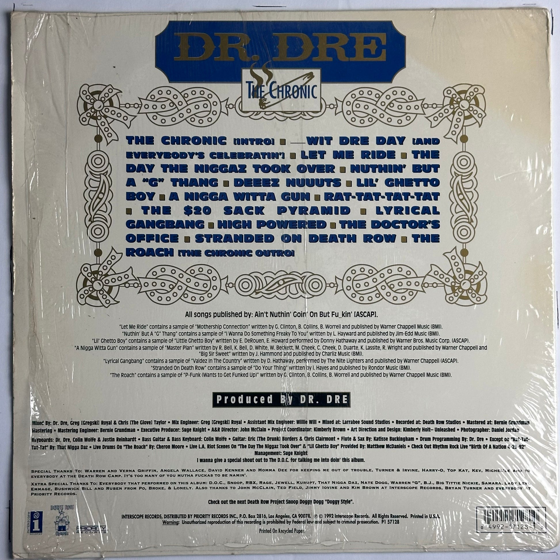 dr Dre the chronic album rare vinyl at djpocket.com
