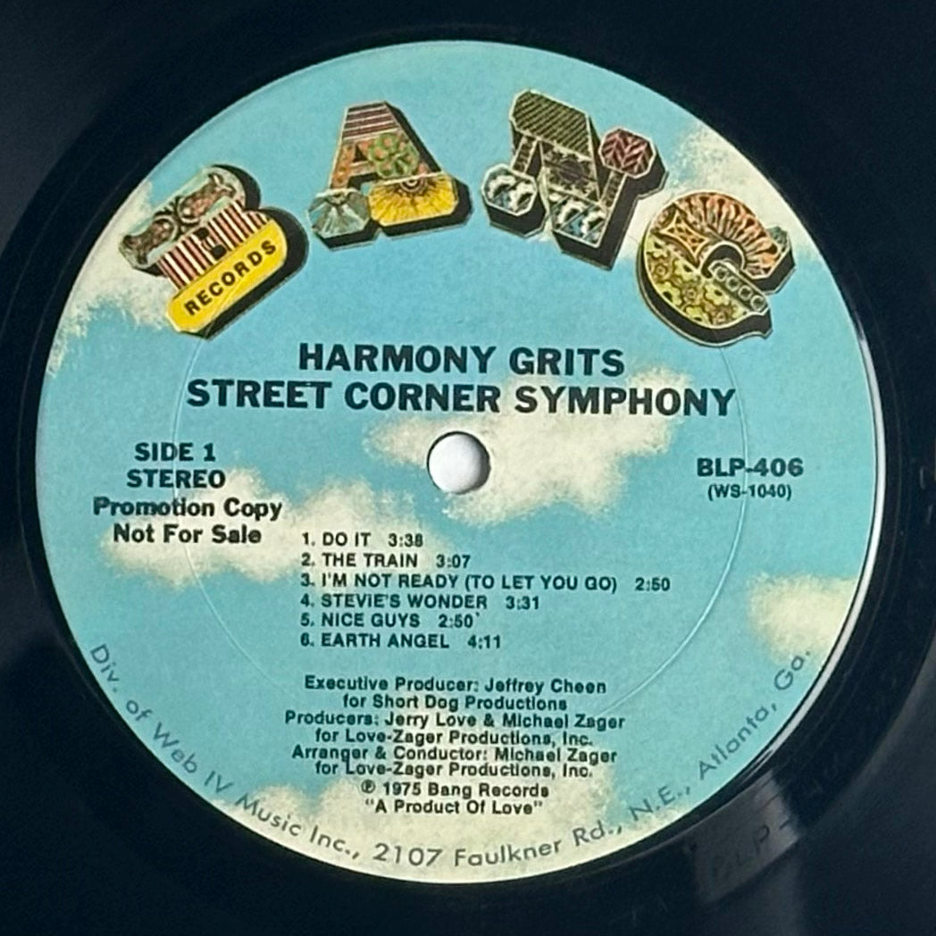 Harmony Grits - Street Corner Symphony vinyl album.  Available now at djpocket.com