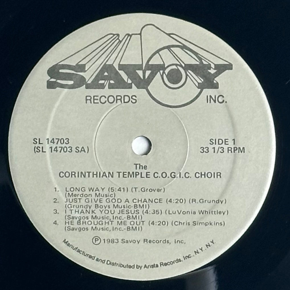 Luvonia Whittley and The Corinthian Temple COGIC Choir Long Way Vinyl Album.  Gospel. Available now at djpocket.com