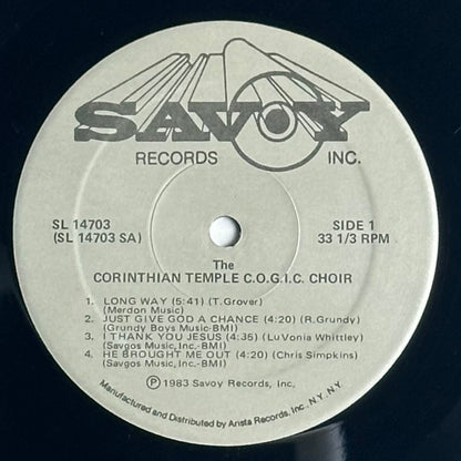 Luvonia Whittley and The Corinthian Temple COGIC Choir Long Way Vinyl Album.  Gospel. Available now at djpocket.com
