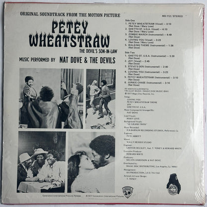 Nat Dove and The Devils - Petey Wheatstraw Original Soundtrack vinyl album.  Available now a djpocket.com
