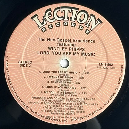 The Neo-Gospel experience featuring wintley phipps.  Lord You Are My Music Vinyl Album available at djpocket.com