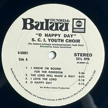 The Southern California Interdenominational Youth Choir, Directed By James Carmichael , O Happy Day Vinyl Album available at djpocket.com samples
