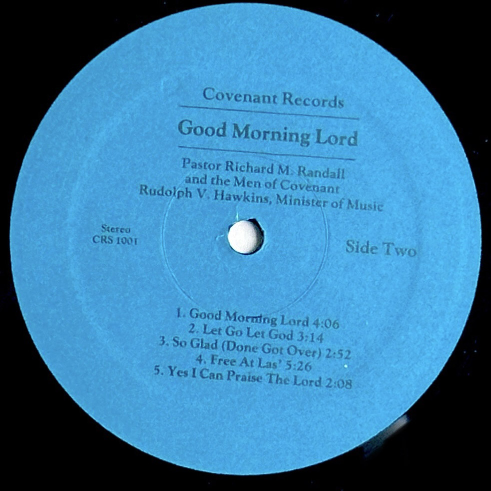 Pastor Richard M Randall and the Men of Covenant.  Rudolph V. Hawkins Minister of Music.  Available now at djpocket.com
