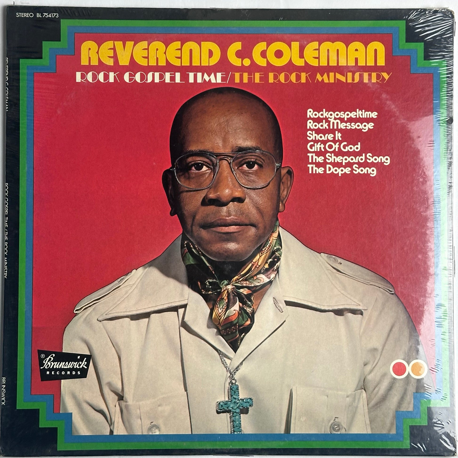 Reverend C. Coleman Rock Gospel Time/The Rock Ministry vinyl album.  Sealed.  Available now at djpocket.com