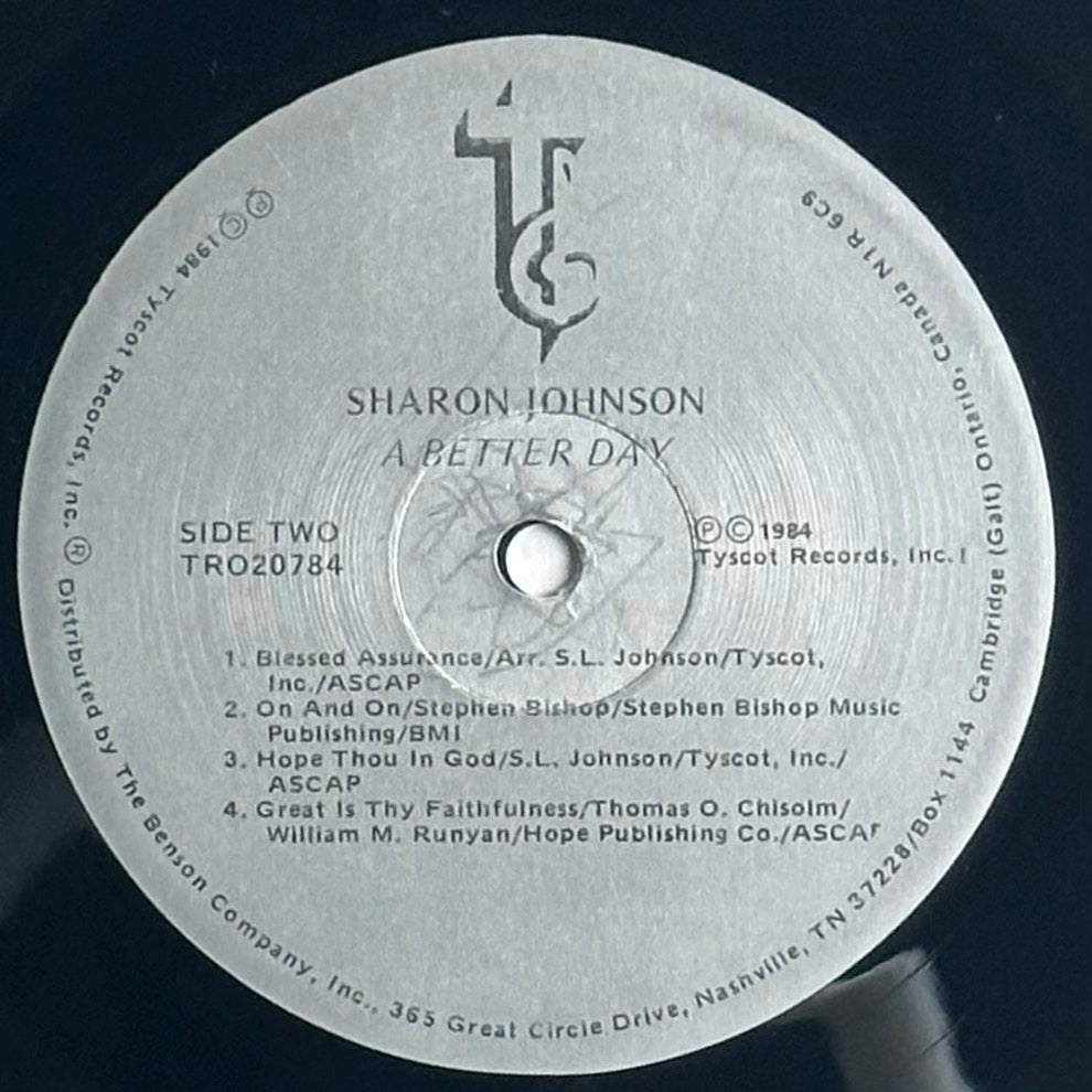 Sharon Johnson A Better Day Album Vinyl Album available at djpocket.com