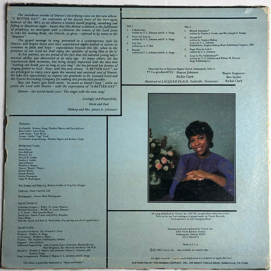 Sharon Johnson A Better Day Album Vinyl Album available at djpocket.com
