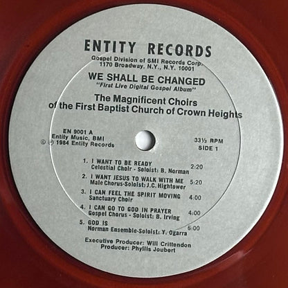 The Magnificent Choirs of the First Baptist Church of Crown Heights - We Shall Be Changed vinyl album.  Available at djpocket.com