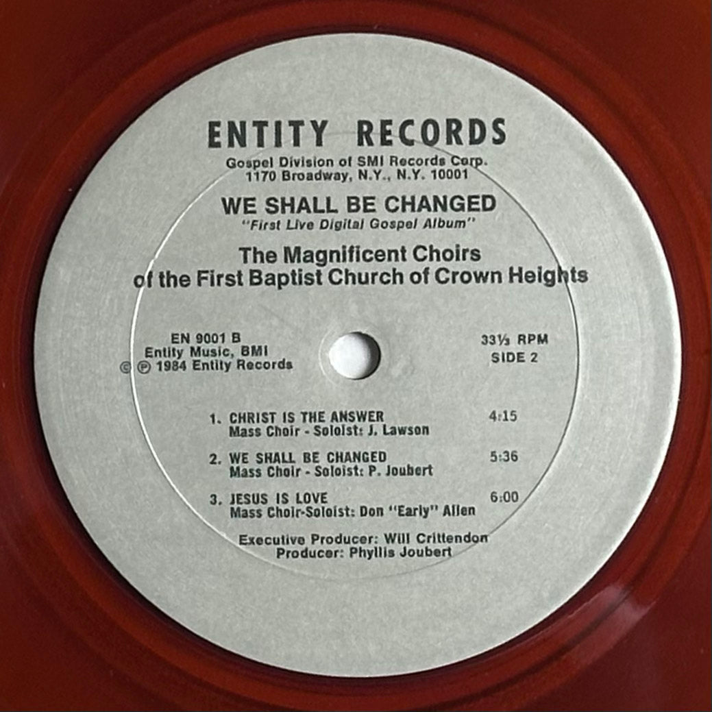 The Magnificent Choirs of the First Baptist Church of Crown Heights - We Shall Be Changed vinyl album.  Available at djpocket.com