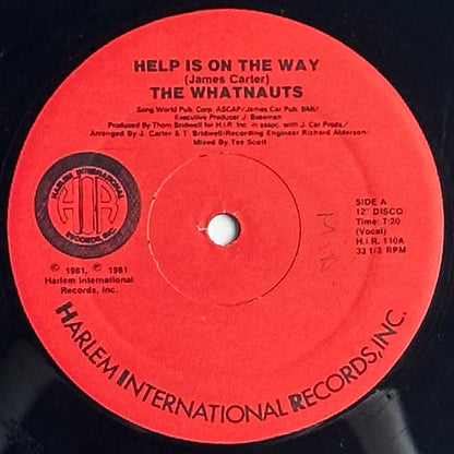 The Whatnauts Help Is On The Way Vinyl 12" is available at djpocket.com