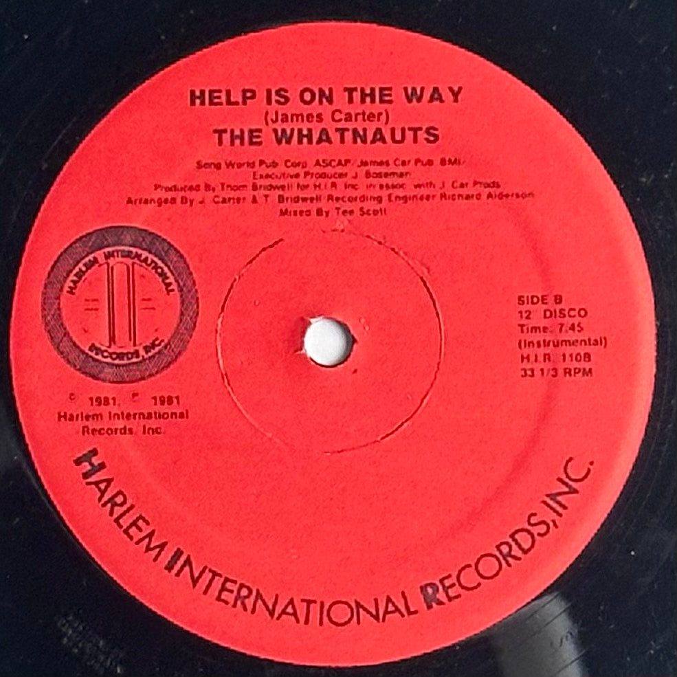 The Whatnauts Help Is On The Way Vinyl 12" is available at djpocket.com
